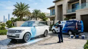 Blue Dolphin Carwash Abu Dhabi Covering miles.